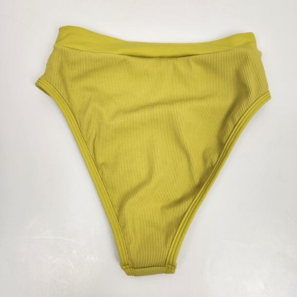 L*Space Frenchi Bikini Bottom in Green Yellow Size XS - Picture 2 of 3
